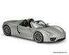 2014 Porsche 918 Spyder, Metallic Gray 1:18 Diecast Model Car by Welly