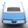 1967 Cadillac DeVille Convertible (Roof Up) Metallic Blue 1:18 Diecast Model Car by KK Scale