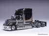 2010 International Lonestar Sleeper Tractor, Black/Silver 1:64 Diecast Model Truck by IXO