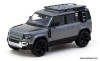 Land Rover Defender 110, Gray Metallic 1:64 Diecast Model Car by Tarmac Works
