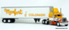 Peterbilt 359 Sleeper Tractor w/45' Reefer Trailer: Monfort of Colorado 1:87 Model Truck by Brekina