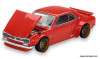 Nissan Skyline 2000GT-R Kaido Street V1, Red 1:64 Diecast Model Car by Kaido House