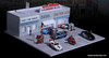American Gas Station w/Lighting 1:64 Diorama by MoreArt