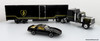 1980 GMC General Tractor w/ Trailer & 1982 Pontiac Firebird Trans Am: Knight Set 1:43 Diecast/ABS Plastic Model Truck & Car by Iconic Replicas