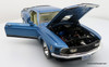 1970 Ford Mustang Mach 1, Sky Blue 1:18 Diecast Model Car by Highway 61