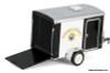 2023 Chevrolet Silverado w/Small Cargo Trailer, California Highway Patrol 1:64 Diecast Model Vehicle by Greenlight