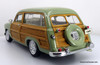 1949 Ford Woody Wagon, Olive Green/Wood Trim 1:18 Diecast Model Car by City Classics
