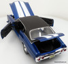 1972 Chevrolet Chevelle SS 454, Blue/White Stripes 1:18 Diecast Model Car by Maisto