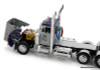 Peterbilt 379 Day Cab & DEMCO Liquid Tender Trailer, Silver/Purple: Larson Farms 1:64 Diecast Model Truck DCP by FG