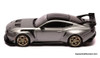 2025 Ford Mustang GTD, Metallic Gray 1:43 Diecast Model Car by IXO