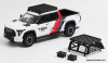 Toyota Tundra TRD PRO, White/Custom w/Accessories 1:64 Diecast Model Truck by GCD
