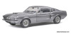 1969 Shelby GT500, Metallic Gray/Black Stripes 1:18 Diecast Model Car by Solido