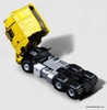 Mercedes Benz Actros Sleeper Tractor w/Lowboy Trailer, Yellow 1:64 Diecast Model Truck by Time Micro