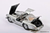 1955 Mercedes 300 SL Gullwing, Silver 1:24 Diecast Model Car by Franklin Mint