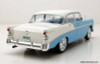 1956 Chevrolet Bel Air, Blue/White 1:24 Diecast Model Car by White Box