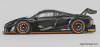 McLaren 720s GT3X, Black/Carbon Fiber 1:64 Diecast Model Car by CM Model