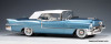 1956 Cadillac Eldorado Biarritz Convertible (Closed Roof), Bahama Blue 1:18 Resin Cast Model by Stamp Models
