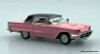 1960 Ford Thunderbird Convertible (Roof Up), Rose Pink 1:87 ABS Plastic Model Car by Brekina