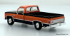 GMC Sierra Grande Pick-Up w/Motor Cycle, Black/Orange 1:87 ABS Plastic Model Truck by Brekina