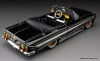 1961 Chevrolet Impala Convertible Lowrider, Black 1:18 Diecast Model Car by Sun Star