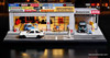Japanese Auto Repair Shop Scene w/Lights & Accessories 1:64 Diorama by Shou Cang Jia