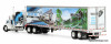 Kenworth W900L w/86" Studio Sleeper & 53' Utility Trailer w/Skirts:  Walinga Join Our Team 1:64 Diecast Model Truck DCP by FG