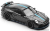 Porsche 992 Stinger GTR, Carbon Edition w/Blue Stripe 1:64 Diecast Model Car by Pop Race