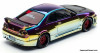 Nissan Skyline GT-R R33, Chameleon Chrome w/Carbon Hood 1:64 Diecast Model Car by Pop Race