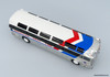 1964 MCI MC-5A Coach: Brewster Gray Line 1:87 (HO) Diecast Model Bus by Iconic Replicas
