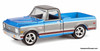 1972 Chevrolet Cheyenne C10 Pick-Up, Electric Blue/Gunmetal Gray 1:64 Diecast Model Truck by Greenlight