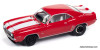 1969 Chevrolet Camaro Z28, Red w/White Stripes 1:64 Diecast Model Car by Johnny Lightning