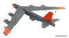 Boeing B-52H Barksdale, 49th Test And Evaluation Squadron 1:400 Diecast Model Plane by Gemini Macs