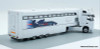 Mercedes Benz Actros Sleeper Tractor w/Car Carrier Trailer: Williams Martini Racing 1:43 Diecast/ABS Plastic Model Truck by Altaya