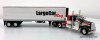 Kenworth W900A Sleeper Tractor w/40' Vintage Refrigerated Trailer: LargeCar Mag 1:64 Diecast Model Truck DCP by FG