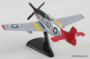 North American P-51D Mustang: Bunny Red Tail 1:100 Diecast Model Plane by Postage Stamp