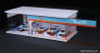 Gulf Showroom & Workshop w/Lighting 1:64 Diorama by MoreArt