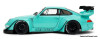 Porsche RWB Kei Kishi, Teal 1:18 Diecast Model Car by Pink Slips