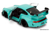 Porsche RWB Kei Kishi, Teal 1:18 Diecast Model Car by Pink Slips