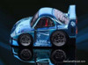 Ferrari F40 Supercar Q Version, Chrome Blue 1:64 Diecast Model Car by Demon King