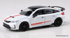 2025 Honda Civic Type R FL5 Ultimate Edition, White 1:64 Diecast Model Car by Para64