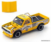 Datsun Pandem 620 Pickup Truck, Yellow: Mooneyes 1:64 Diecast Model Truck by Pop Race