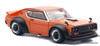 Nissan Skyline GT-R V8 Drift (KENMERI), Orange 1:64 Diecast Model Car by Pop Race
