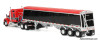 Kenworth W990 Sleeper Tractor w/Lode King Hopper Trailer, Red/Black 1:64 Diecast Model Truck DCP by First Gear