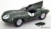 Jaguar D-Type Longnose #7, British Racing Green 24h Le Mans 1955 1:18 Diecast Model Car by CMR