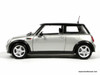 Mini Cooper, Silver/Black Two-Tone 1:18 Diecast Model Car by Maisto