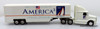 GMC Sleeper Cab w/ 53' Trailer: America³ 1:64 Diecast Model Truck by ERTL
