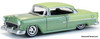 1955 Chevrolet Bel Air Lowrider, Crocus Yellow/Laurel Green 1:64 Diecast Model Car by Greenlight