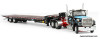 Ford LTL 9000 Day Cab w/Landoll Traveling Axle Trailer: Cappello Heavy Transport 1:64 Diecast Model Truck DCP by FG