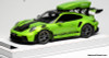 Porsche 911 GT3 RS (992) w/Detachable Roof Rack, Acid Green 1:18 Resin Cast Model Car by Ivy Merit