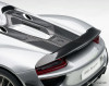 2013 Porsche 918 Spyder w/Weissach Package, GT Silver Metallic 1:12 Diecast Model Car by AUTOart